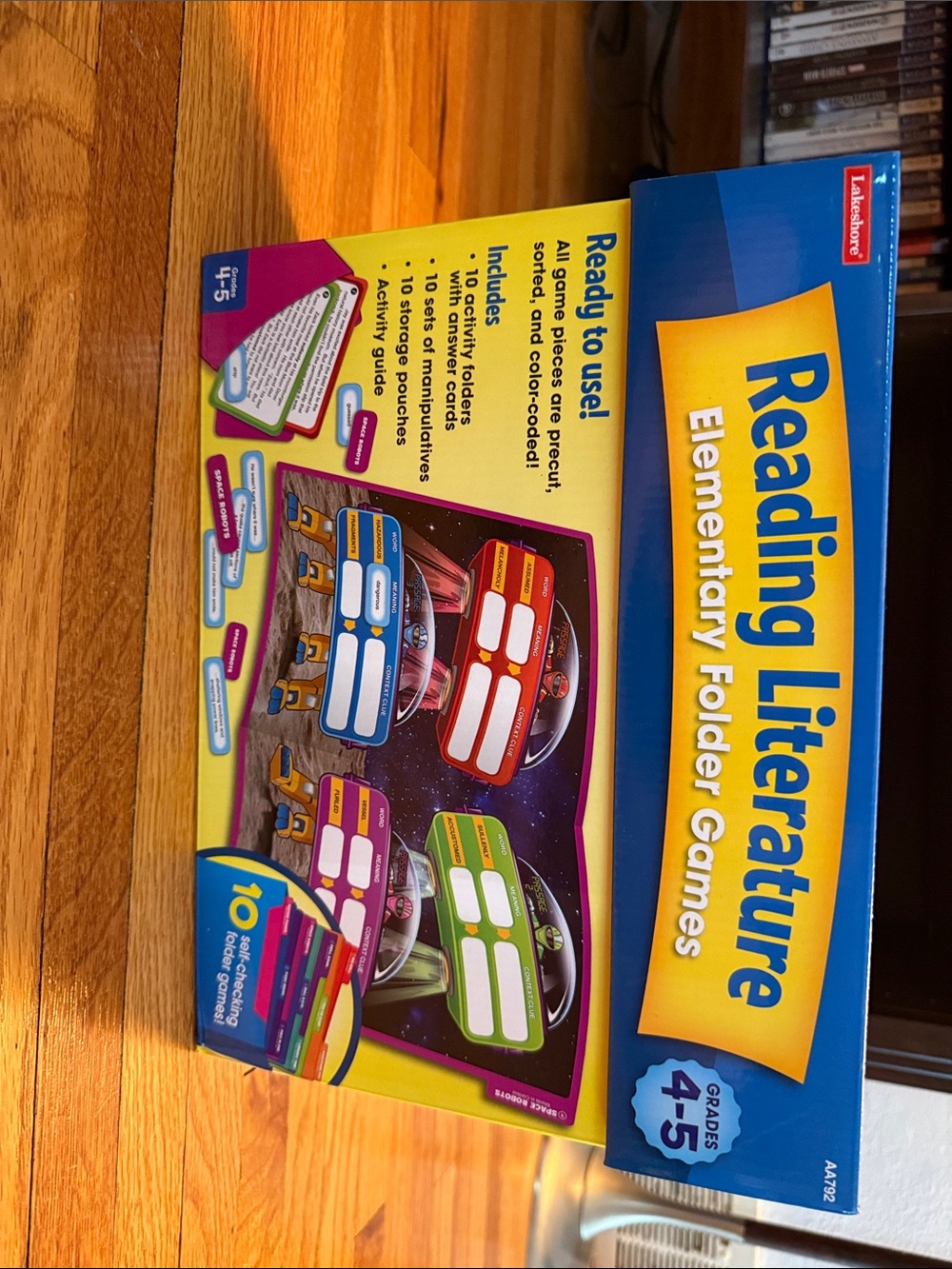 Lakeshore Reading Literature Folder Games - 4th and 5th grade